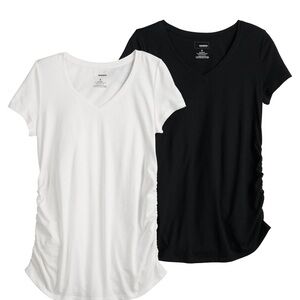 Maternity Sonoma Goods For Life 2-pack Essential Short Sleeve Tee. Size Large.
